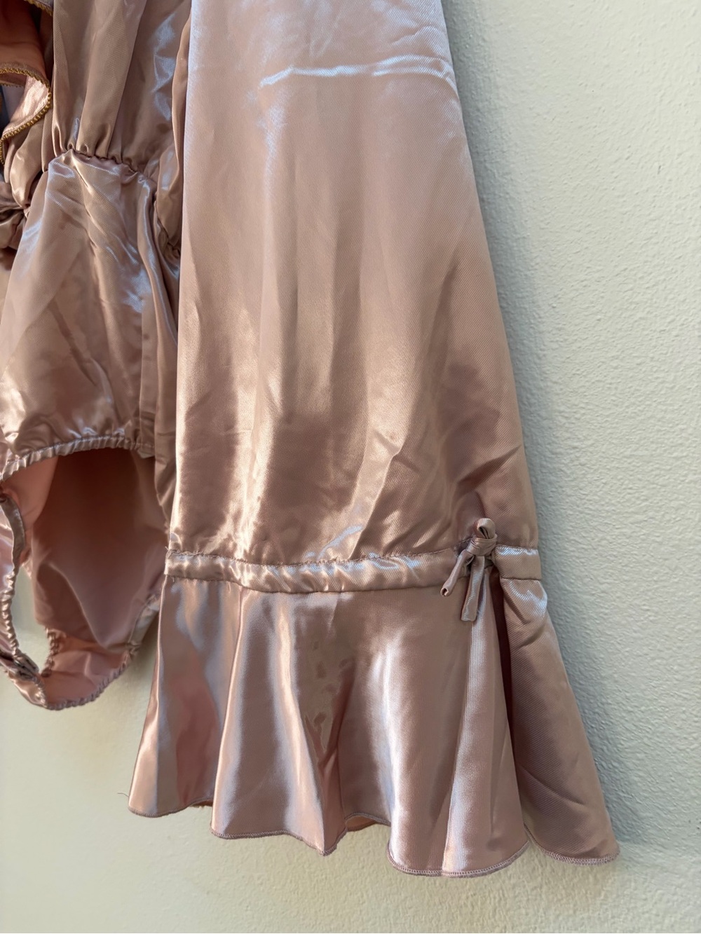 Lacemade Satin Ruffle Bodysuit - Picture 4 of 6